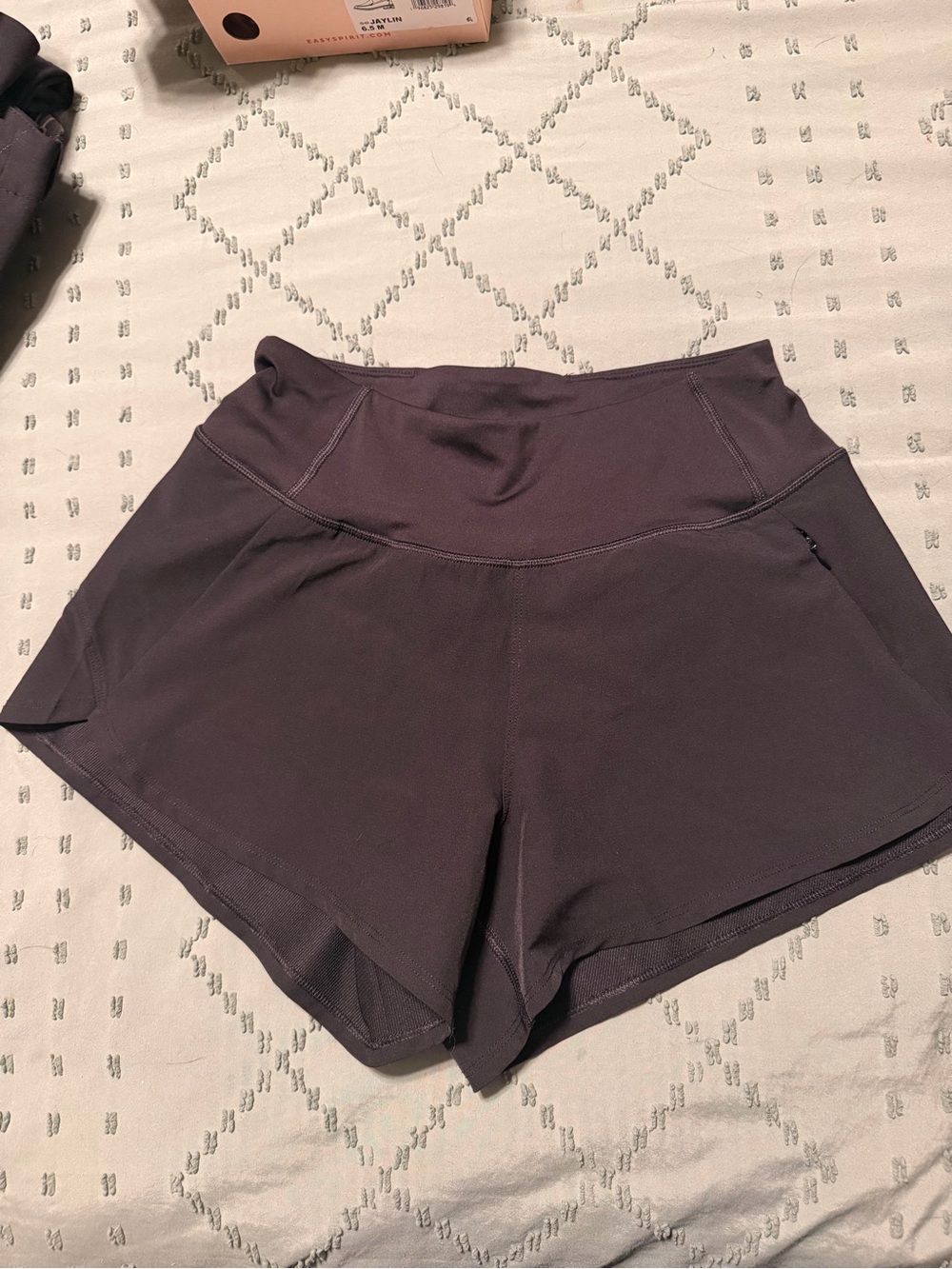 Yogalicious Women's Charcoal Workout Shorts with Wide Waistband